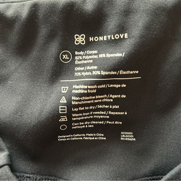 Honeylove InnerPower Pocket Leggings in Jet Black Size XL - Picture 9 of 9
